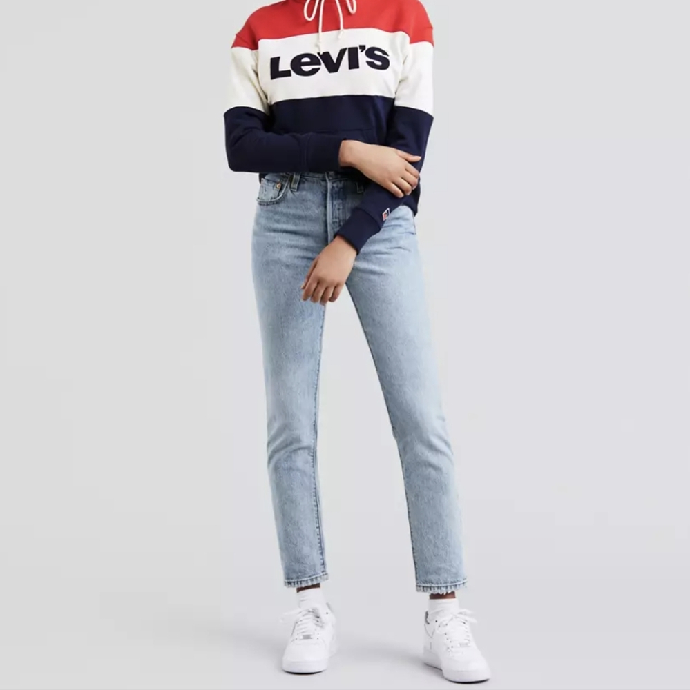 Levi's Light Blue High-Rise Slim Jeans